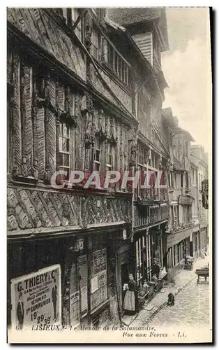 Cartes postales Lisieux Le Manoir de la Salamandre Rue aux Fevres