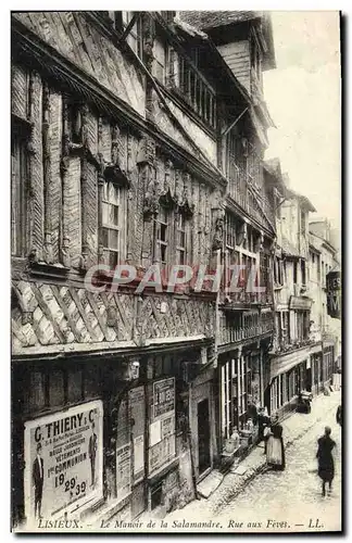 Cartes postales Lisieux Le Manoir de la Salamandre Rue aux Fevres
