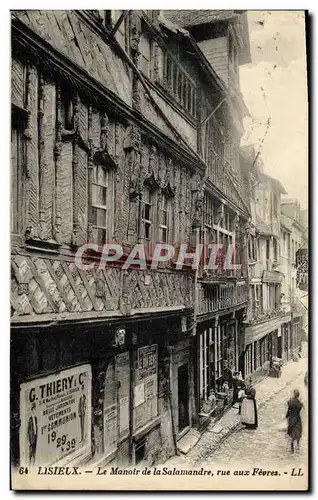 Ansichtskarte AK Lisieux Le Manoir de la salamandre rue aux fevres