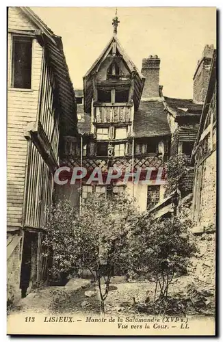 Cartes postales Lisieux Manoir de la salamandre vue vers la cour