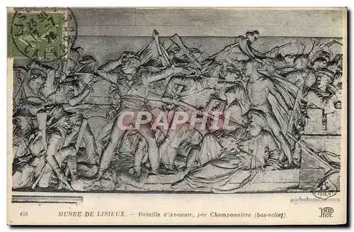 Cartes postales Musee de Lisieux bataille d&#39aboukir par Champonniere Bas relief