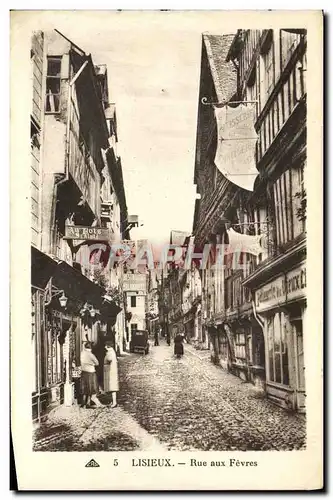 Cartes postales Lisieux Rue aux fevres