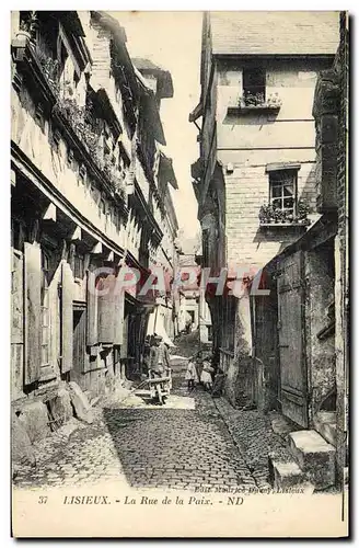 Cartes postales Lisieux la rue de la paix