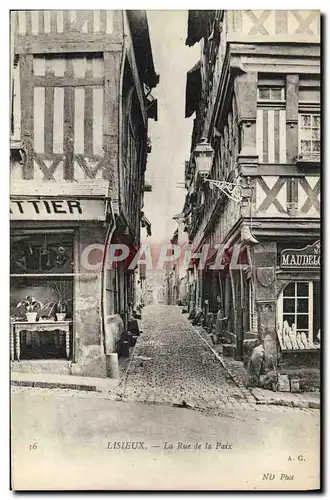 Cartes postales Lisieux la rue de la paix