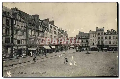 Cartes postales Lisieux La grande rue