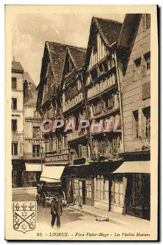 Cartes postales Lisieux Place victor hugo les vieilles maisons