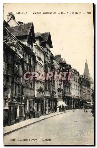 Cartes postales Lisieux vieilles maisons place victor hugo