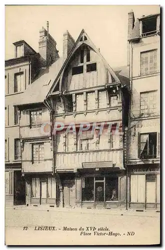 Cartes postales Lisieux Maisons place victor hugo