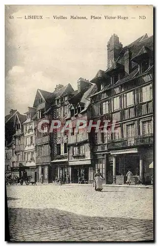 Cartes postales Lisieux Vieilles Maisons place victor hugo