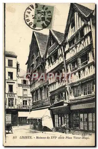 Cartes postales Lisieux Maisons place victor hugo