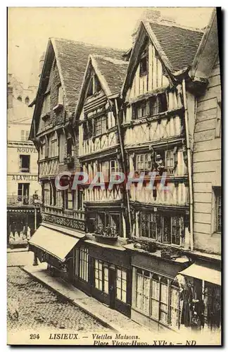 Cartes postales Lisieux Maisons place victor hugo