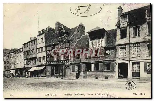 Cartes postales Lisieux Maisons place victor hugo