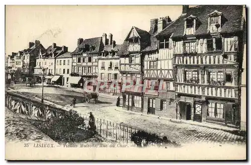 Cartes postales Lisieux vieilles maisons rue au Char