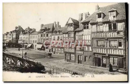 Ansichtskarte AK Lisieux vieilles maisons rue au Char