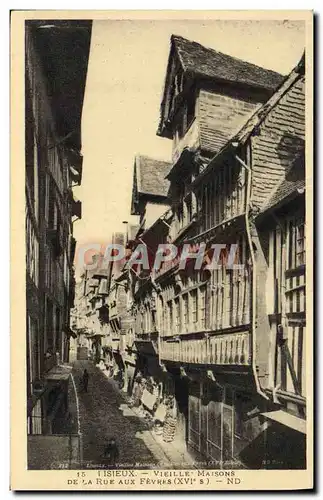 Cartes postales Lisieux vieilles maisons de la rue aux Fevres