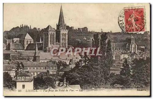 Cartes postales Lisieux Vue prise du pont de vue