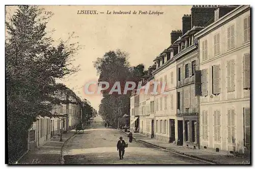 Cartes postales Lisieux Le boulevard de pont leveque