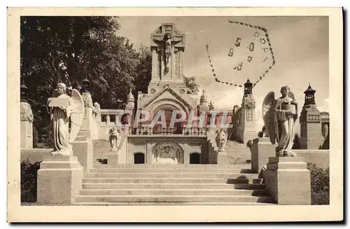 Ansichtskarte AK La Basilique de Lisieux Le chemin de croix exterieur Le calvaire Vue d&#39ensemble