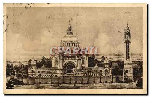 Cartes postales La basilique de Lisieux vue generale du projet