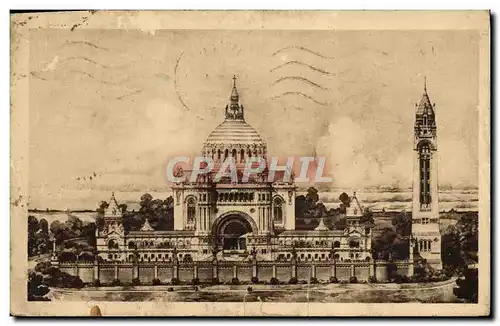 Cartes postales La basilique de Lisieux vue generale du projet
