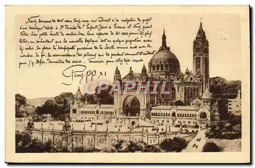 Cartes postales La basilique de Lisieux vue generale du projet