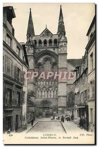 Ansichtskarte AK Lisieux Cathedrale saint pierre le portail