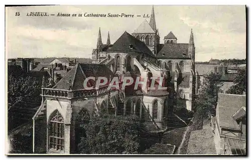 Cartes postales Lisieux Abside de la cathedrale saint pierre