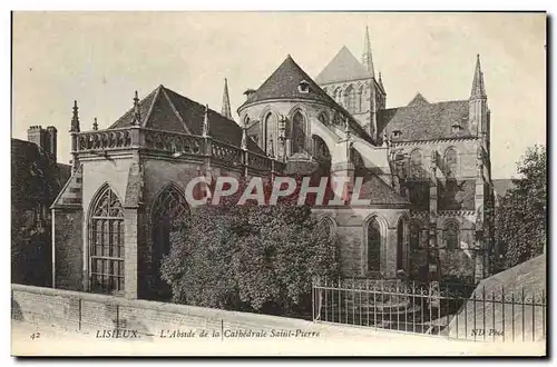 Cartes postales Lisieux L&#39Abside de la cathedrale saint pierre