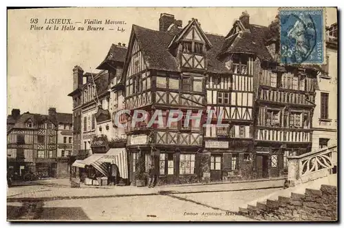 Ansichtskarte AK Lisieux Vieilles Maisons place de la halle au beurre