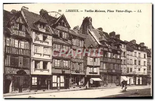 Cartes postales Lisieux Vieilles maisons place victor hugo