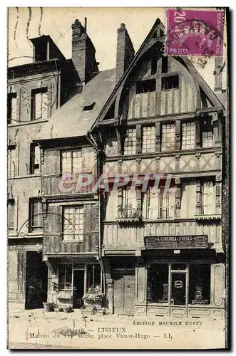 Cartes postales Lisieux Vieilles maisons place victor hugo