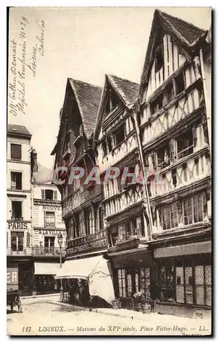 Cartes postales Lisieux Vieilles maisons place victor hugo