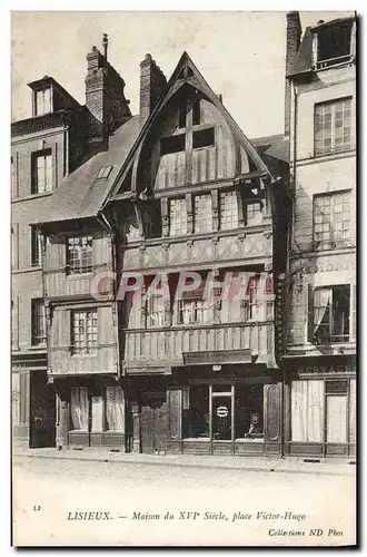 Cartes postales Lisieux Vieilles maisons place victor hugo