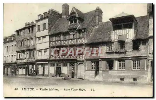 Cartes postales Lisieux Vieilles maisons place victor hugo