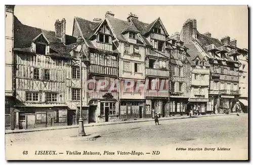 Cartes postales Lisieux Vieilles maisons place victor hugo