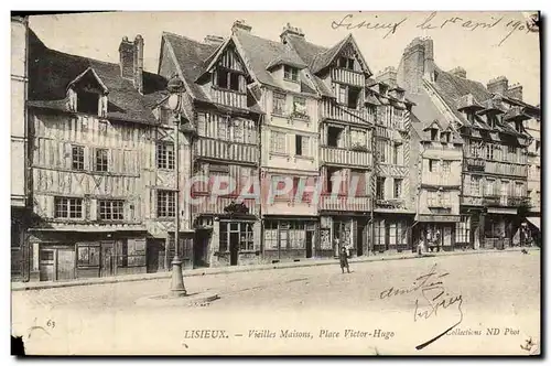 Cartes postales Lisieux Vieilles maisons place victor hugo