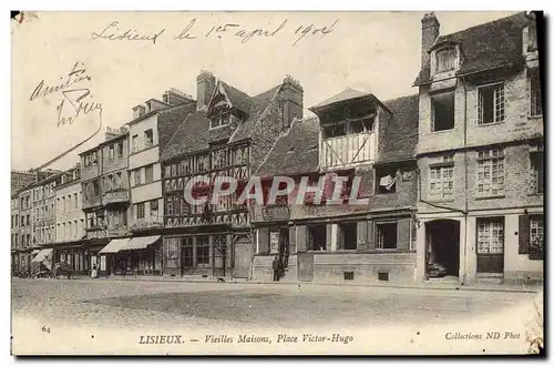 Cartes postales Lisieux Vieilles maisons place victor hugo