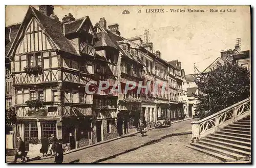 Ansichtskarte AK Lisieux Vieilles maisons rue au char