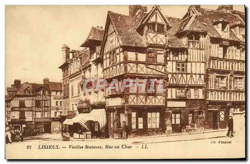 Cartes postales Lisieux Vieilles maisons rue au char