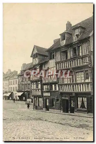 Ansichtskarte AK Lisieux Vieilles maisons rue au char