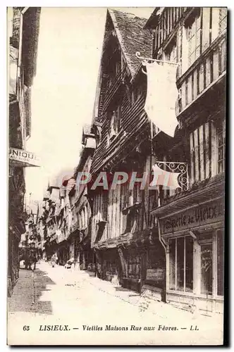 Cartes postales Lisieux Vieilles maisons rue aux fevres