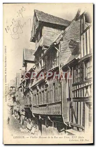 Cartes postales Lisieux Vieilles Maisons de la rue aux Feves