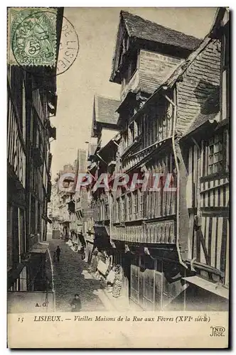 Cartes postales Lisieux Vieilles Maisons de la rue aux fevres