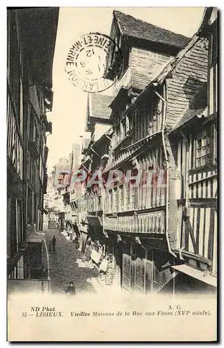 Cartes postales Lisieux Vieilles Maisons de la rue aux fevres