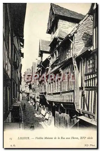 Cartes postales Lisieux Vieilles Maisons de la rue aux fevres