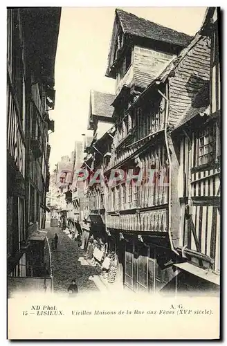 Cartes postales Lisieux Vieilles Maisons de la rue aux fevres