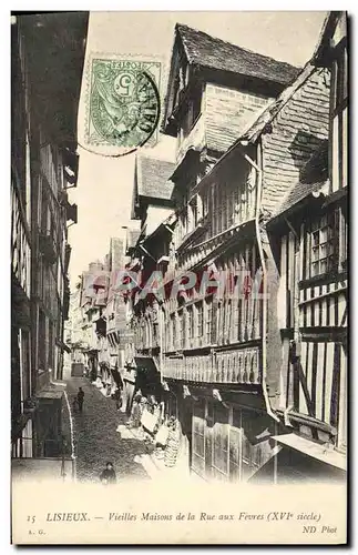 Cartes postales Lisieux Vieilles Maisons de la rue aux fevres