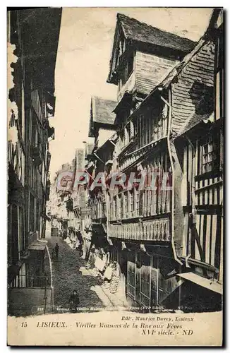 Ansichtskarte AK Lisieux Vieilles Maisons de la rue aux fevres