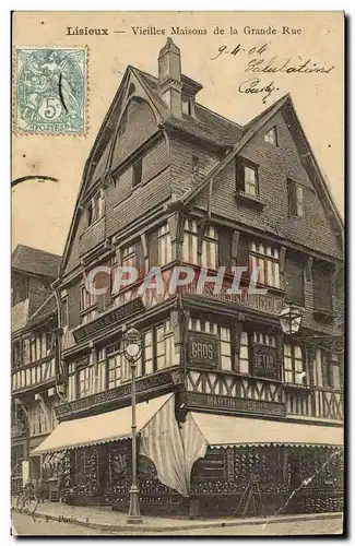 Cartes postales Lisieux vieilles Maisons grande rue