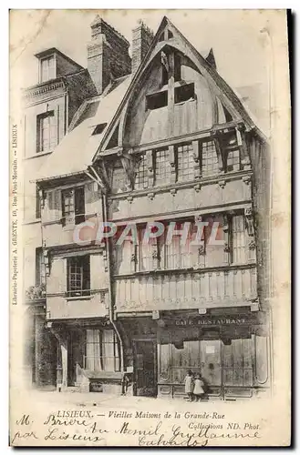 Cartes postales Lisieux vieilles Maisons de la grande rue